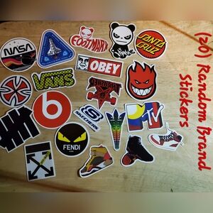 (20) Random Misc Big Brand Sticker Lot